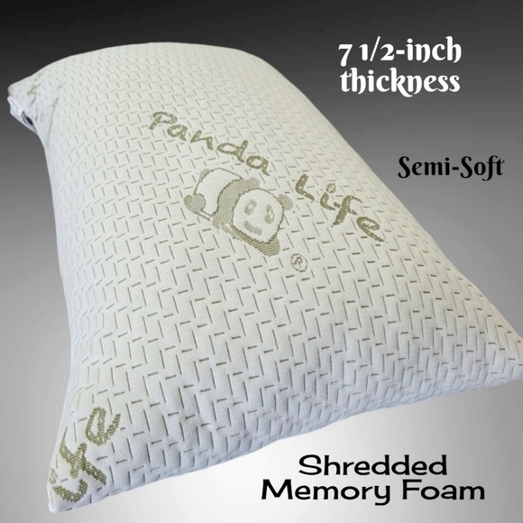 Bamboo #209 Pillow 7.5" Shredded Memory Foam NEW Costco UT4166 - Picture 1 of 15